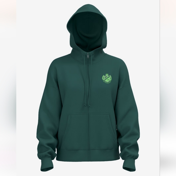 New Victoria secret Ivy Fleece Campus Full-Zip Hoodie - Picture 4 of 6